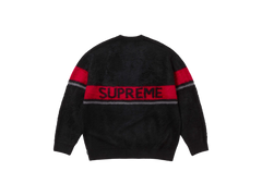 Supreme Brushed Stripe Pull Black
